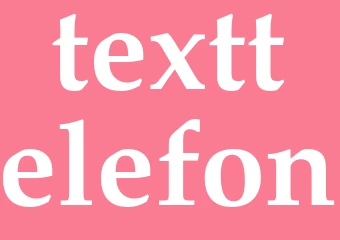 Synonym texttelefon