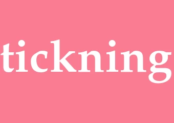 Synonym tickning