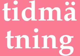Synonym tidmätning