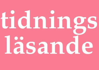 Synonym tidningsläsande