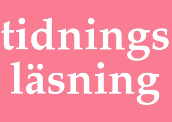 Synonym tidningsläsning