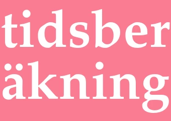 Synonym tidsberäkning