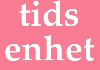 Synonym tidsenhet