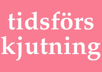 Synonym tidsförskjutning