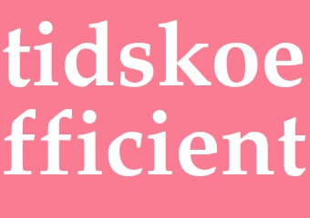 Synonym tidskoefficient