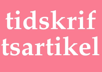 Synonym tidskriftsartikel