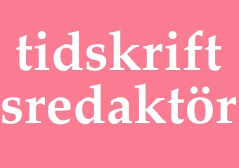 Synonym tidskriftsredaktör