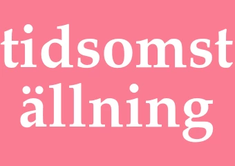 Synonym tidsomställning