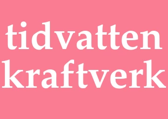 Synonym tidvattenkraftverk