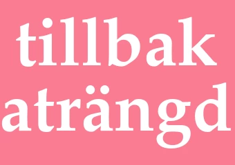 Synonym tillbakaträngd