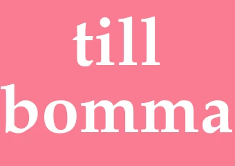 Synonym tillbomma