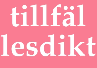 Synonym tillfällesdikt