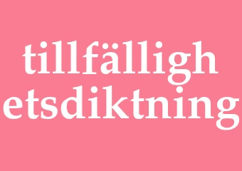 Synonym tillfällighetsdiktning