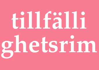 Synonym tillfällighetsrim