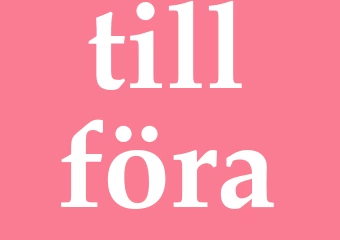 Synonym tillföra
