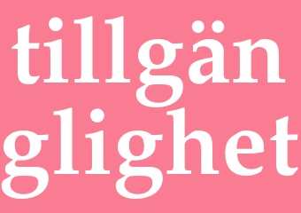 Synonym tillgänglighet