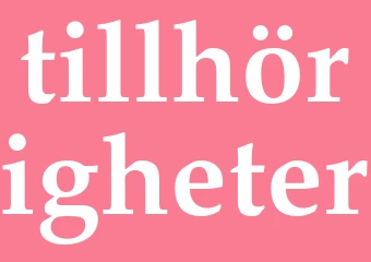 Synonym tillhörigheter