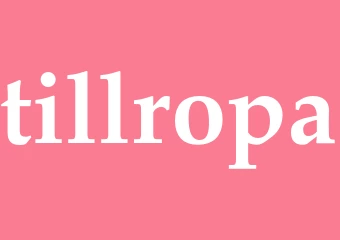 Synonym tillropa