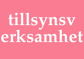 Synonym tillsynsverksamhet