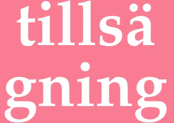 Synonym tillsägning