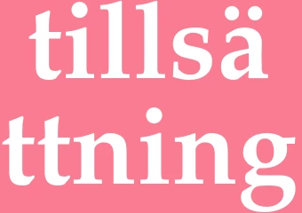 Synonym tillsättning