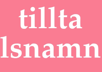 Synonym tilltalsnamn