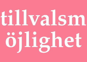 Synonym tillvalsmöjlighet