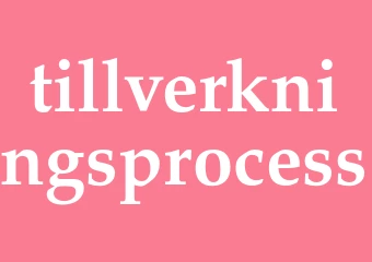 Synonym tillverkningsprocess