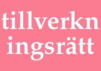 Synonym tillverkningsrätt