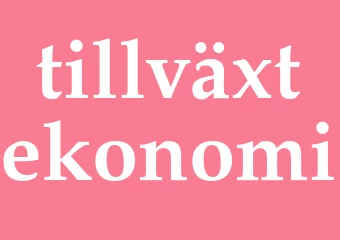 Synonym tillväxtekonomi