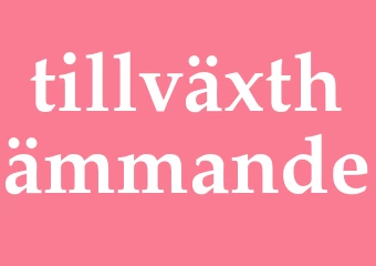 Synonym tillväxthämmande