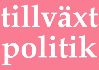 Synonym tillväxtpolitik