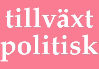 Synonym tillväxtpolitisk