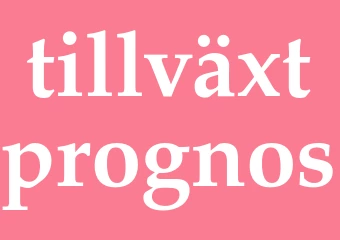 Synonym tillväxtprognos