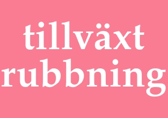 Synonym tillväxtrubbning