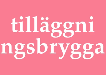 Synonym tilläggningsbrygga
