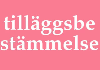 Synonym tilläggsbestämmelse