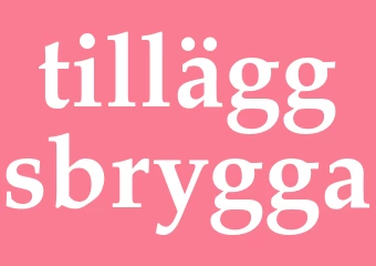 Synonym tilläggsbrygga