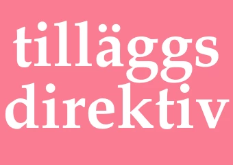 Synonym tilläggsdirektiv