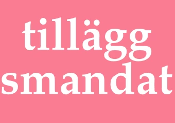 Synonym tilläggsmandat