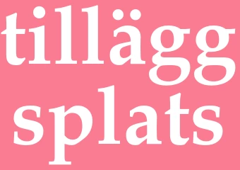 Synonym tilläggsplats