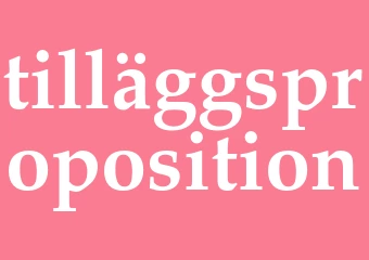 Synonym tilläggsproposition