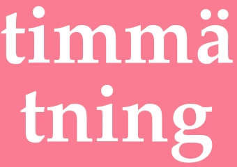 Synonym timmätning