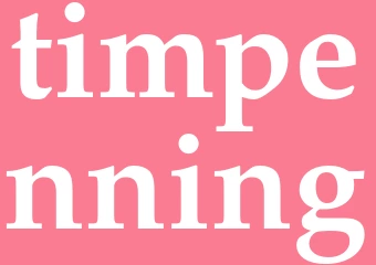 Synonym timpenning