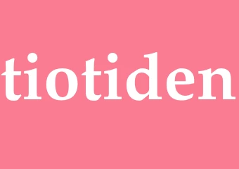 Synonym tiotiden