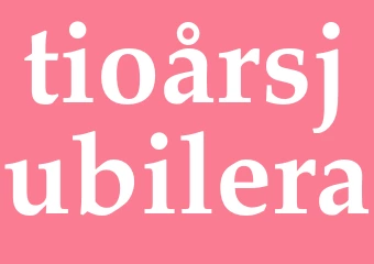Synonym tioårsjubilera