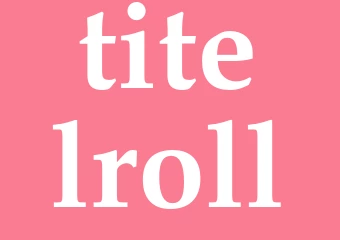 Synonym titelroll