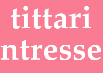 Synonym tittarintresse