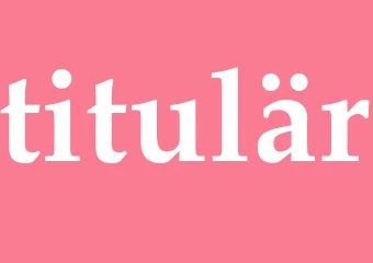 Synonym titulär