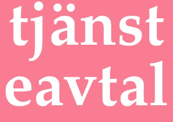 Synonym tjänsteavtal